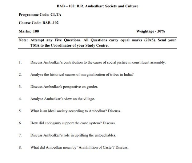 IGNOU BAB-102 Solved Assignment 2025-26 PDF (English)