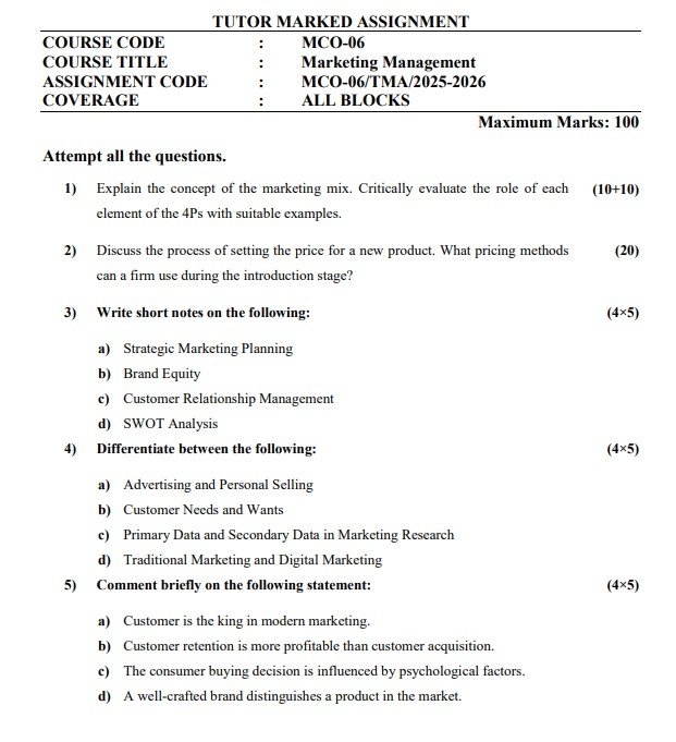IGNOU MCO-06 Solved Assignment 2025-26 PDF (English)