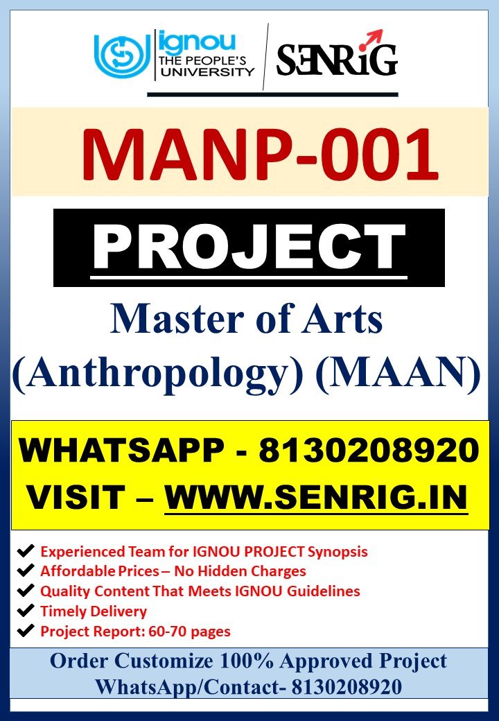 ✅ Buy IGNOU (MAAN) MANP-001 Project Report Hardcopy