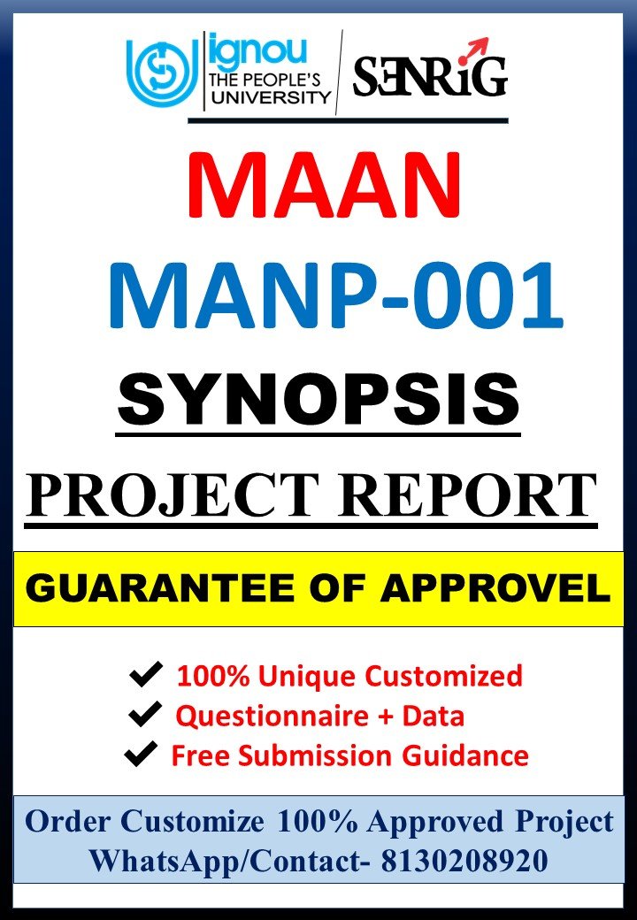 ✅ Buy IGNOU (MAAN) MANP-001 Synopsis/Proposal PDF