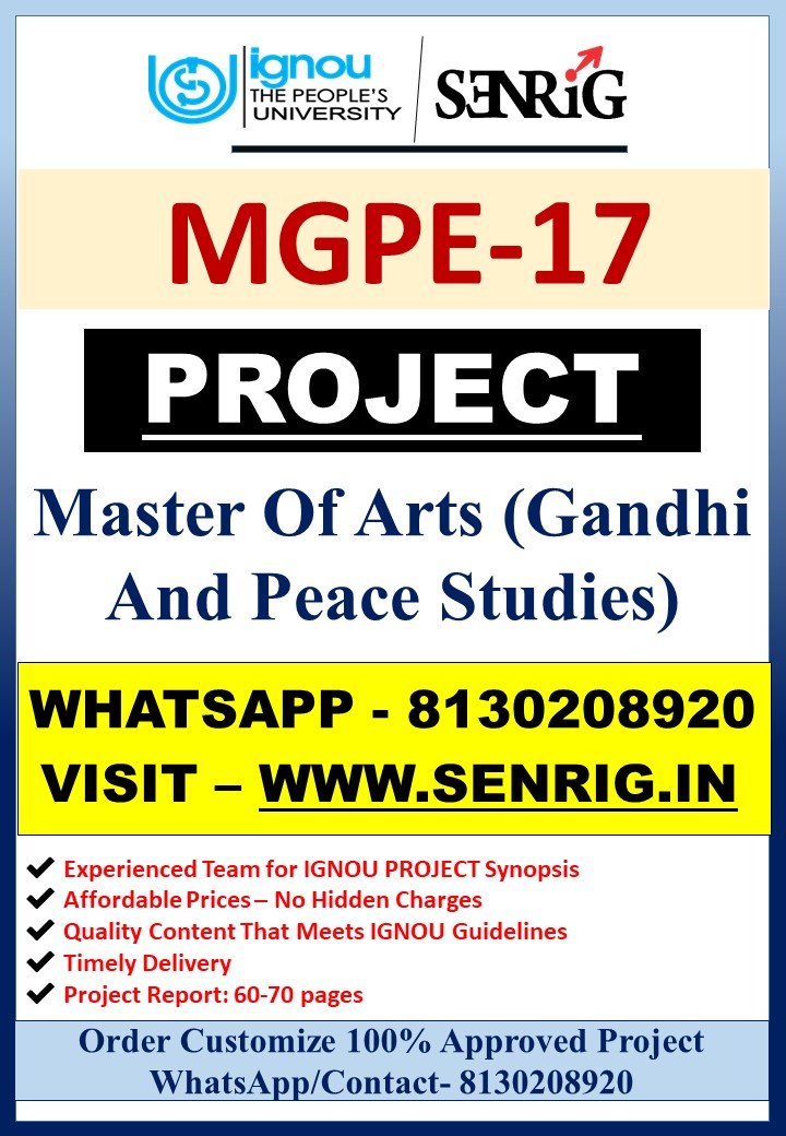 ✅ Buy IGNOU (MGPS) MGPE-17 Project Report PDF