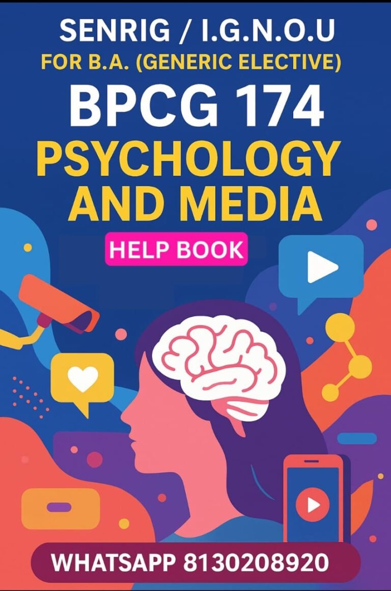 BPCG-174 Help Book PDF Download In English At shop.senrig.in