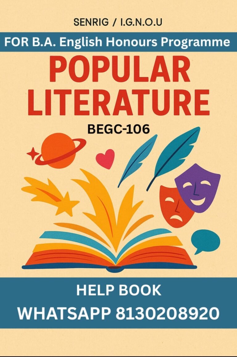 IGNOU BEGC-106 Help Book PDF Download In English At shop.senrig.in