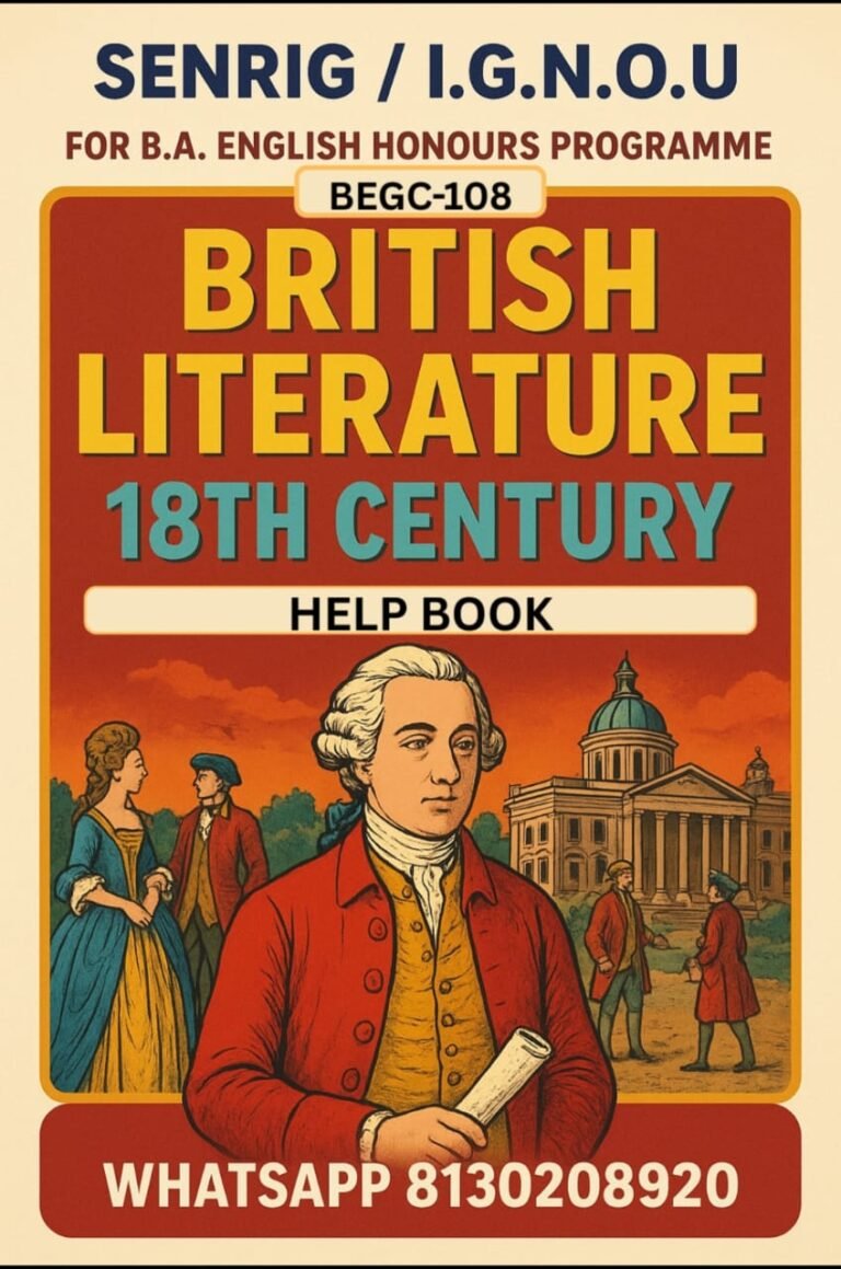 IGNOU BEGC-108 Help Book PDF Download In English At shop.senrig.in