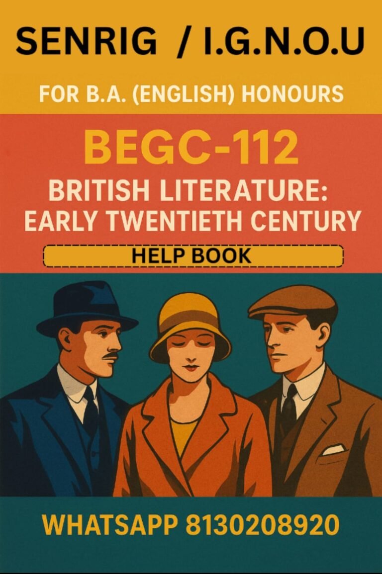 IGNOU BEGC-112 Help Book PDF Download In English At shop.senrig.in