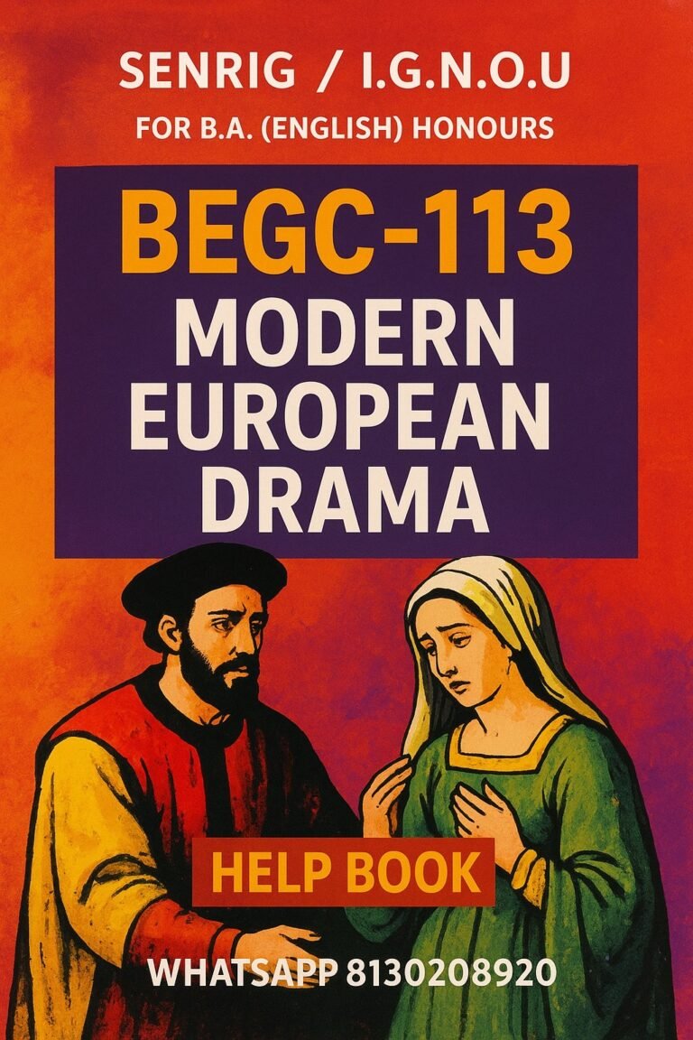 IGNOU BEGC-113 Help Book PDF Download In English At shop.senrig.in