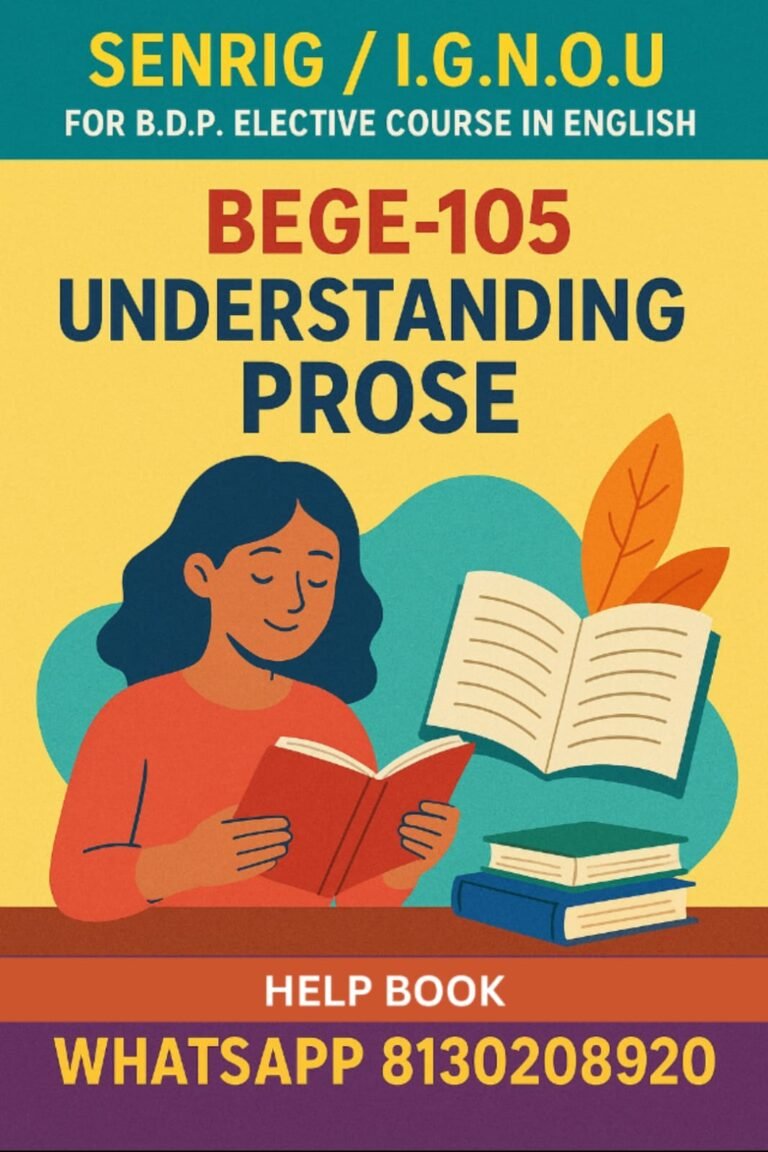 BEGE-105 Help Book PDF Download In English At shop.senrig.in