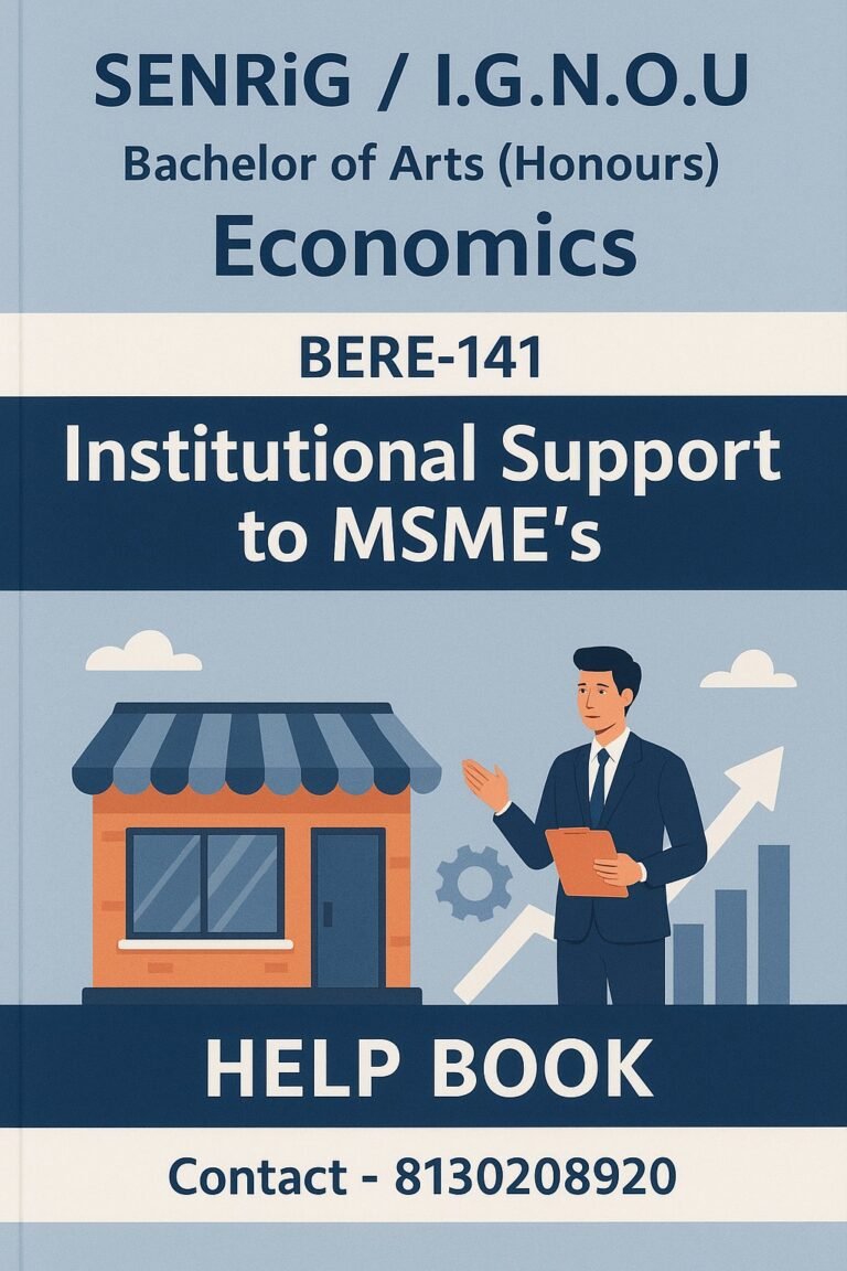 IGNOU BERE-141 Help Book PDF Download In English At shop.senrig.in