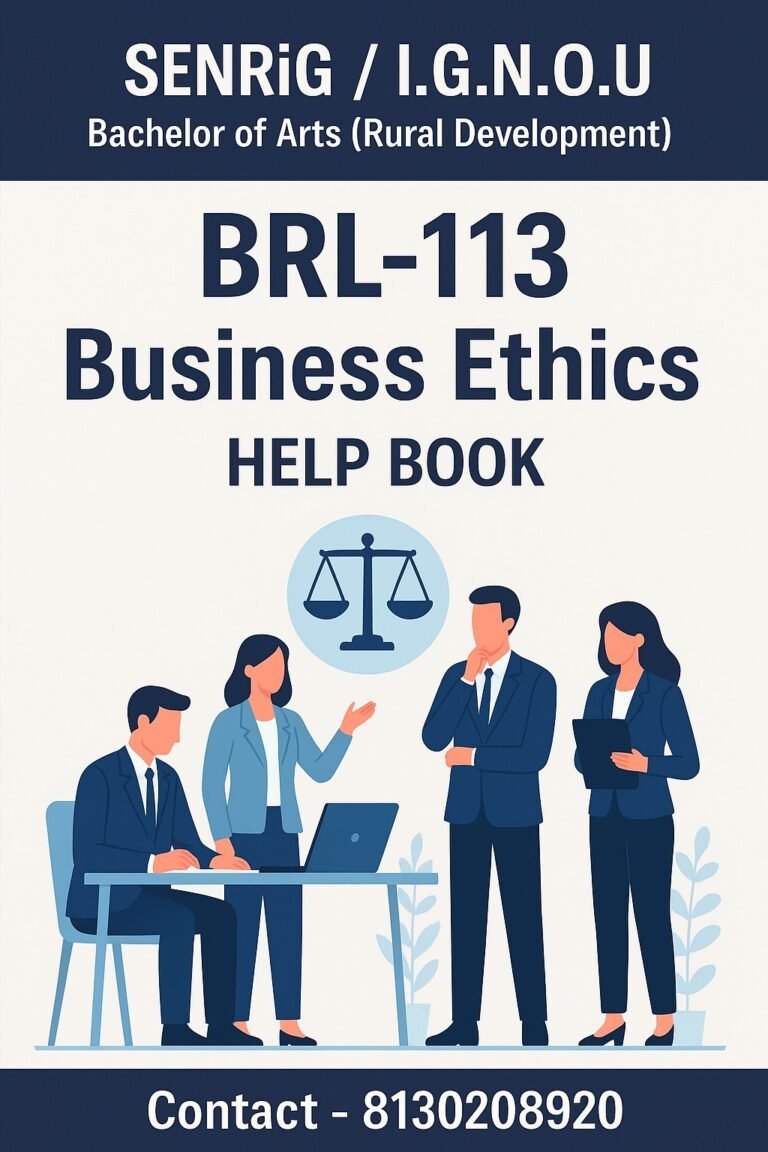 BRL-113 Help Book PDF Download In English At shop.senrig.in