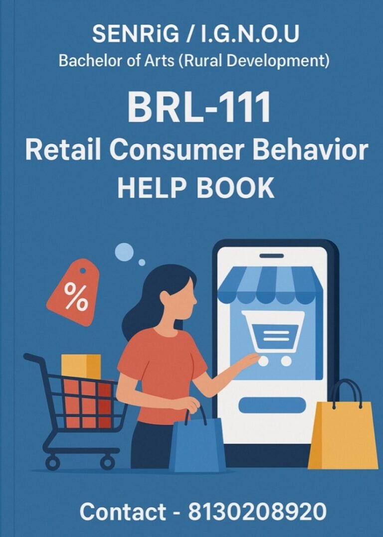 BRL-111 Help Book PDF Download In English At shop.senrig.in