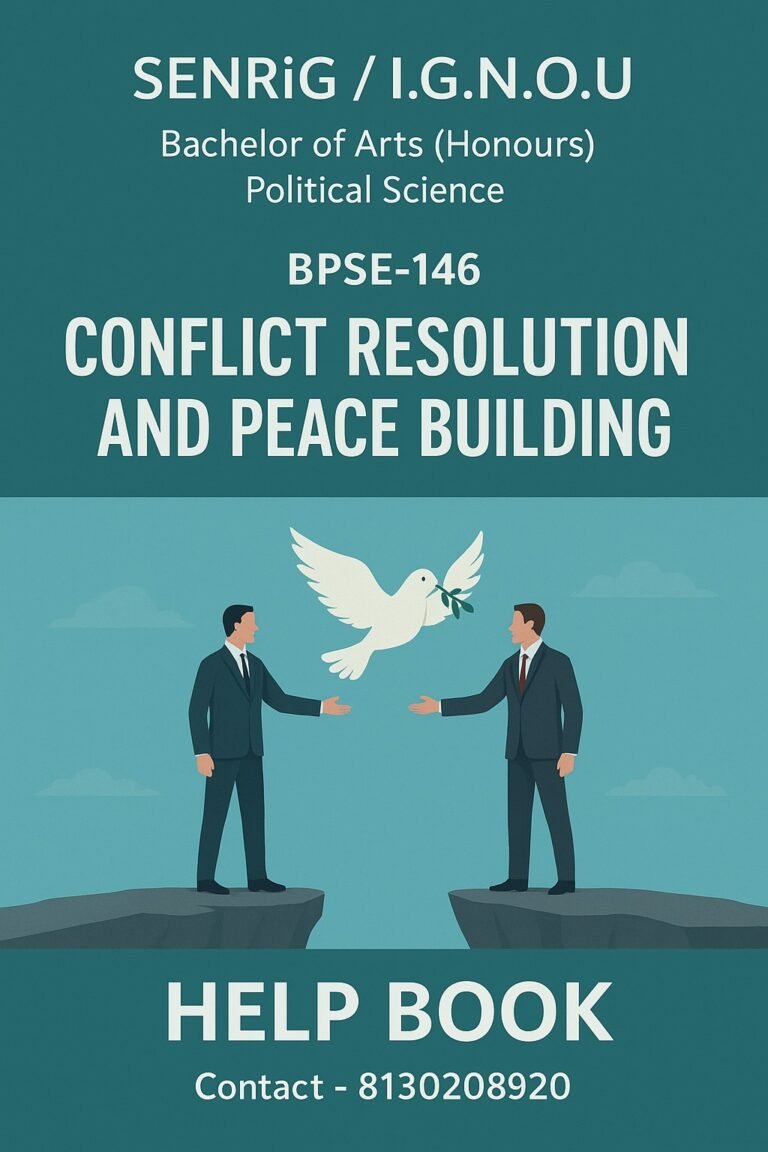 BPSE-146 Help Book PDF Download In English At shop.senrig.in