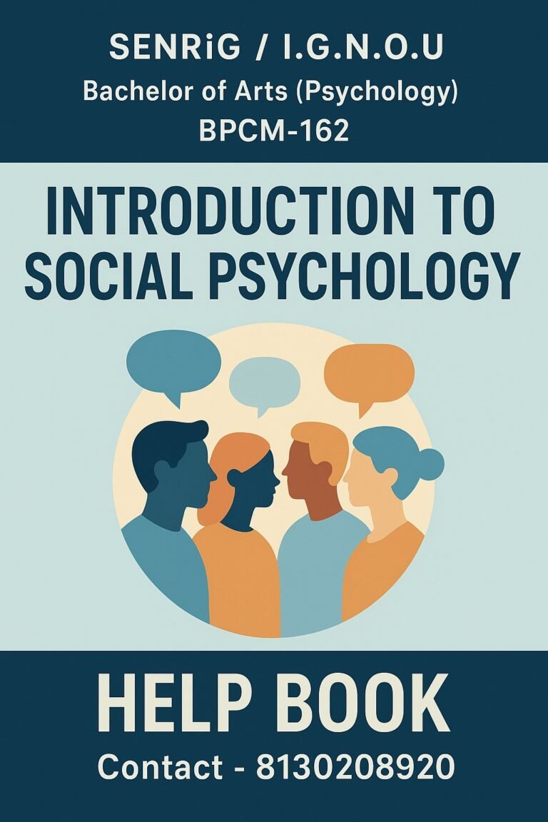 BPCM-162 Help Book PDF Download In English At shop.senrig.in