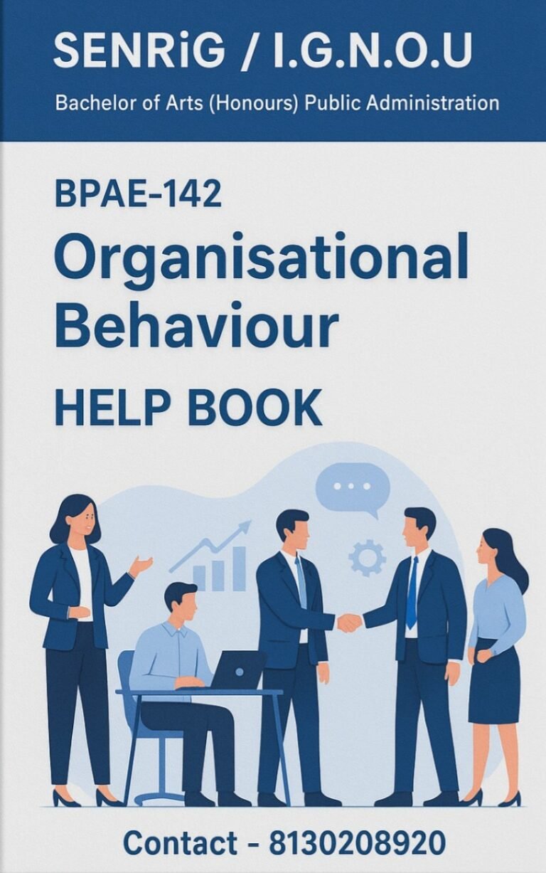 BPAE-142 Help Book PDF Download In English At shop.senrig.in