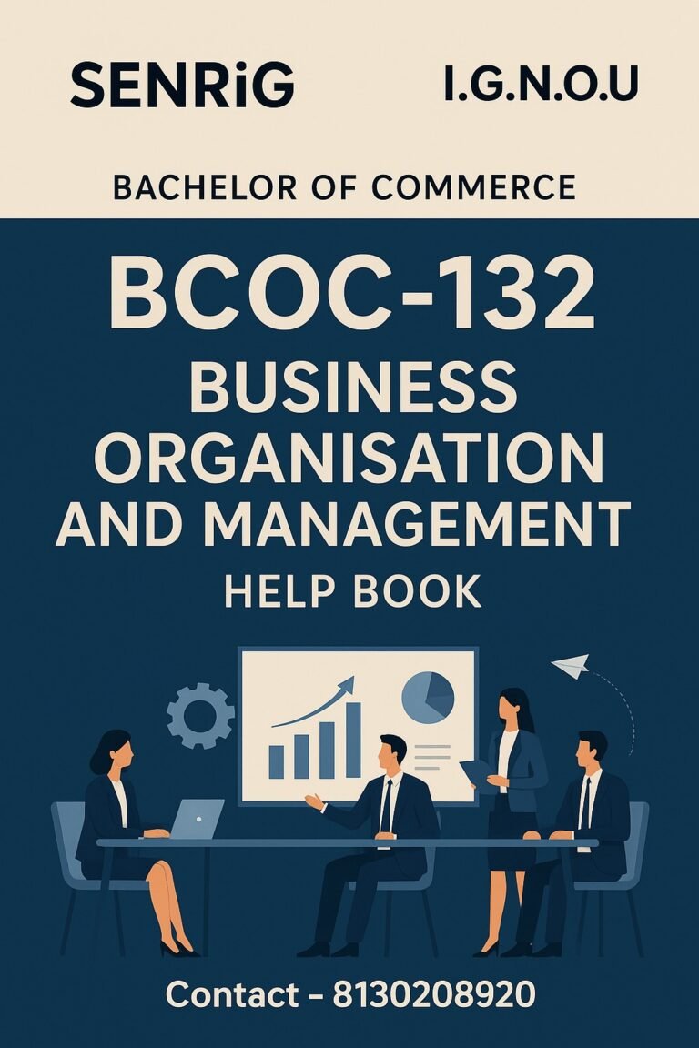 BCOC-132 Help Book PDF Download In English At shop.senrig.in