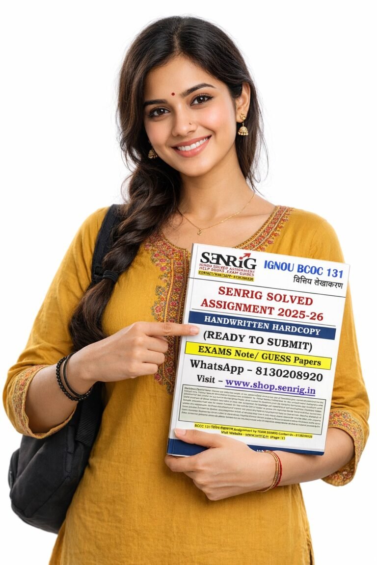 BCOC-131 Solved Assignment 2025-26 Handwritten (Hindi)