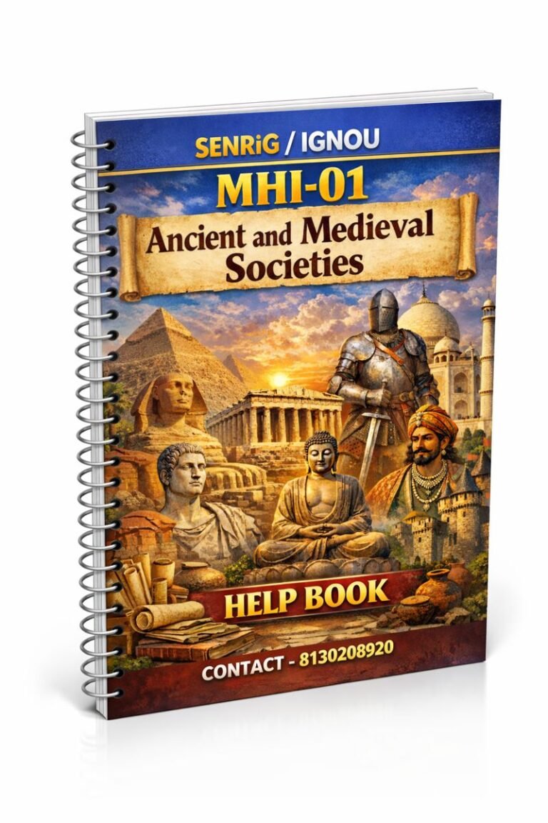 IGNOU MA History 1st Year Combo MHI-1,2,4,5 English – Senrig.in