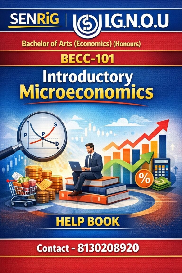 IGNOU BECC-101 Help Book PDF Download In English At shop.senrig.in