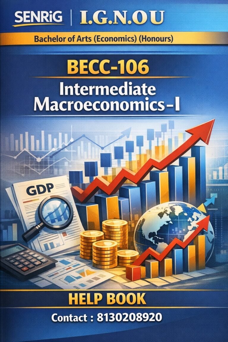 IGNOU BECC-106 Help Book PDF Download In English At shop.senrig.in