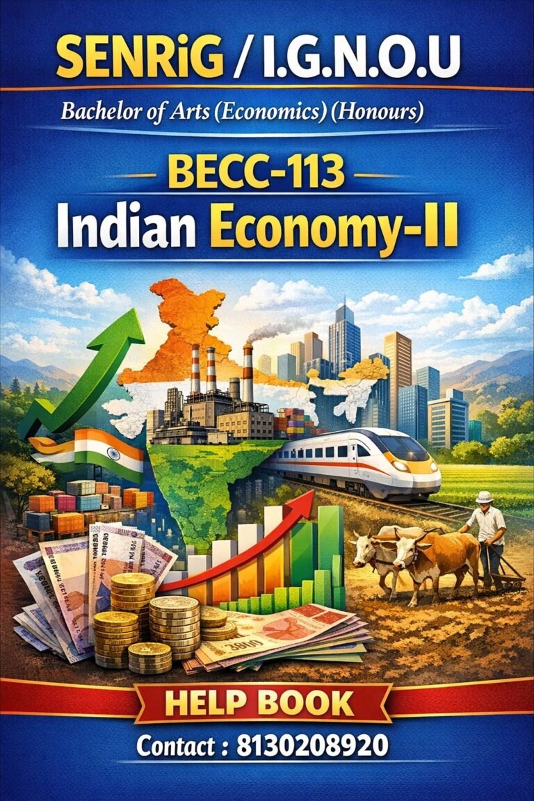 IGNOU BECC-113 Help Book PDF Download In English At shop.senrig.in