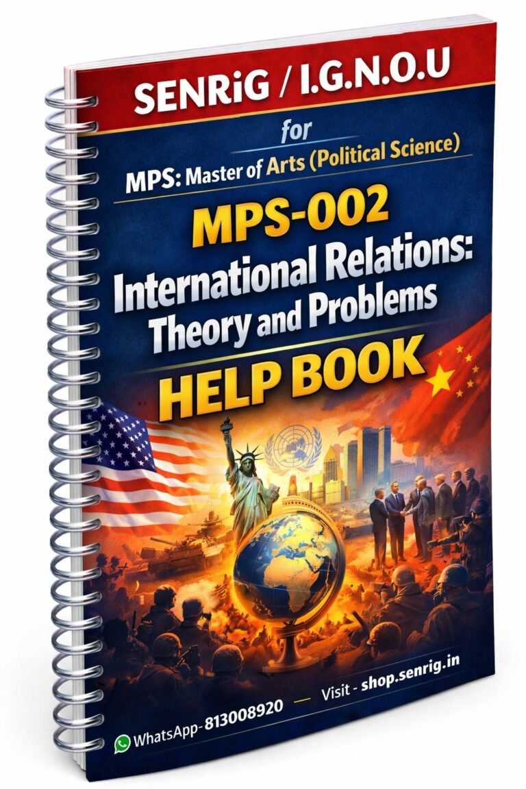 IGNOU MPS 1st Year Help Books Combo MPS-01 to 04 | Senrig.in