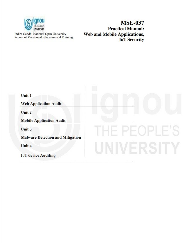 BUY MSEL-037 Practical Manual: Solved Handwritten (Hard Copy)
