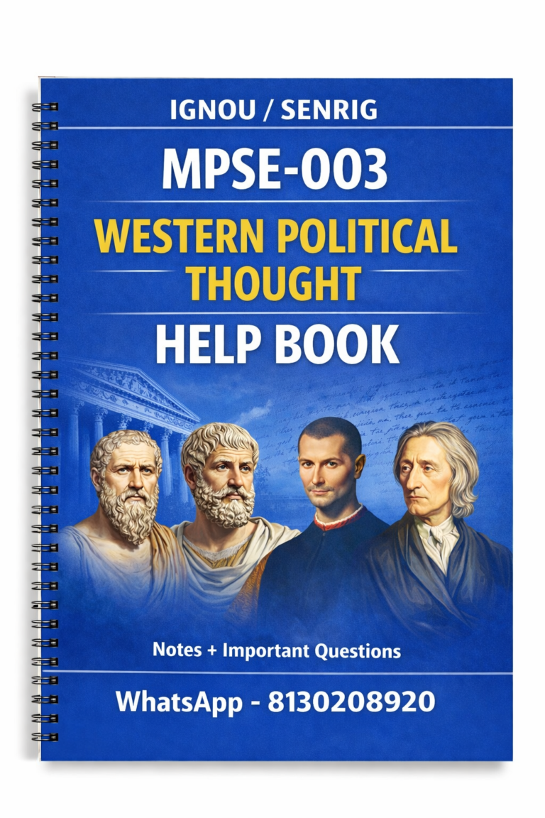 MPSE 003 Help Book PDF Download In English At shop.senrig.in