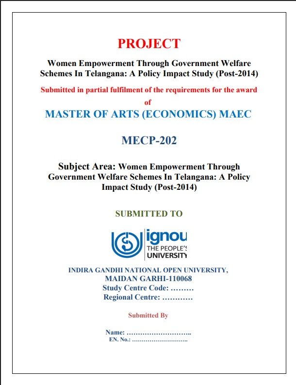 ✅Buy MECP-202 Women Empowerment Project Hardcopy