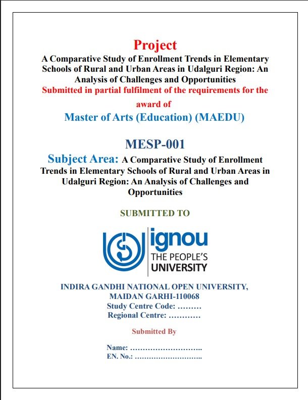✅ Buy MESP-001 A Comparative Study Project Hardcopy
