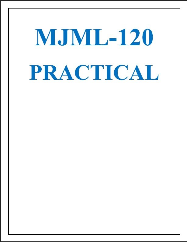 Buy MJML-120 Solved Practical: New Delhi Handwritten Hardcopy