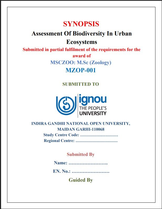 ✅Buy MZOP-001 Assessment Of Biodiversity Synopsis PDF ✅Buy MZOP-001 Assessment Of Biodiversity Synopsis PDF
