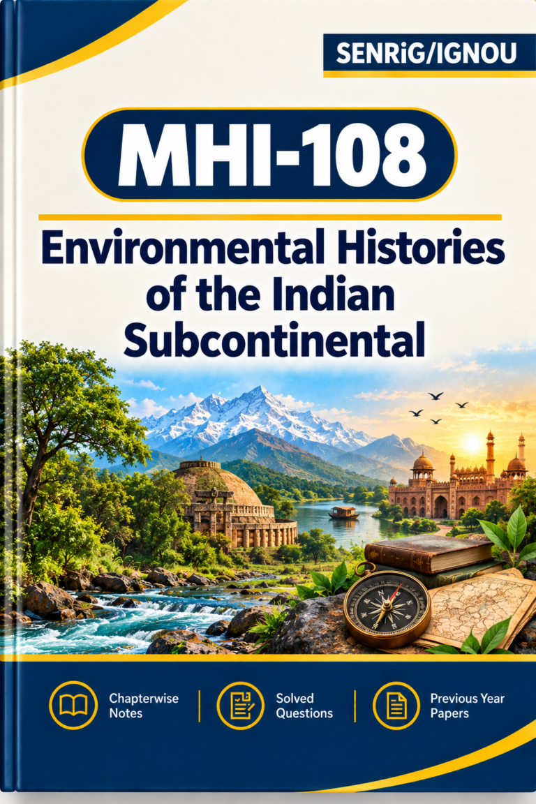 IGNOU MHI-108 Help Book In English At shop.senrig.in