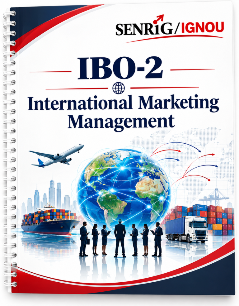 IGNOU IBO-2 Help Book PDF Download In English At shop.senrig.in