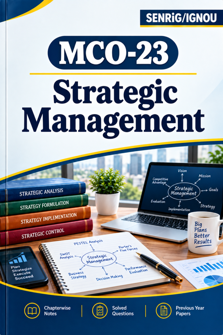 IGNOU MCO-23 Help Book PDF Download In English At shop.senrig.in