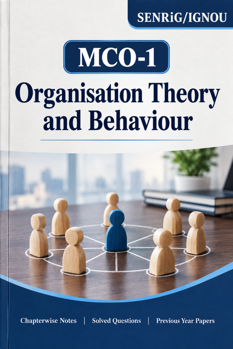 IGNOU MCO-1 Help Book PDF Download In English At shop.senrig.in
