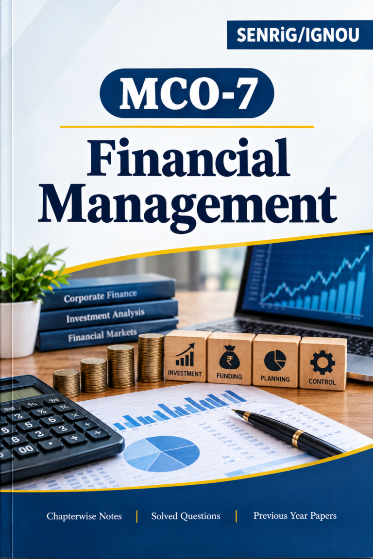 IGNOU MCO-7 Help Book PDF Download In English At shop.senrig.in