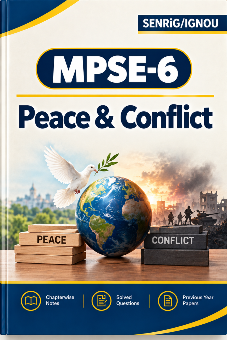 IGNOU MPSE-6 Help Book PDF Download In English At shop.senrig.in
