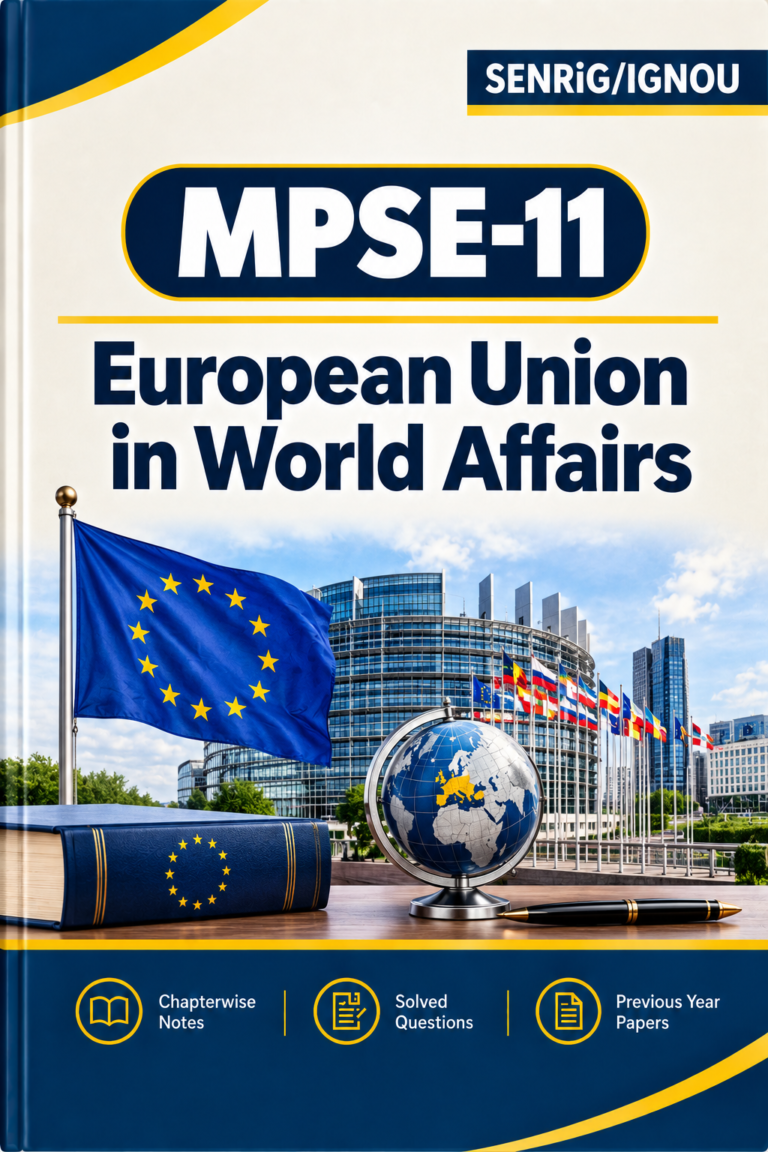 IGNOU MPSE-11 Help Book PDF Download In English At shop.senrig.in