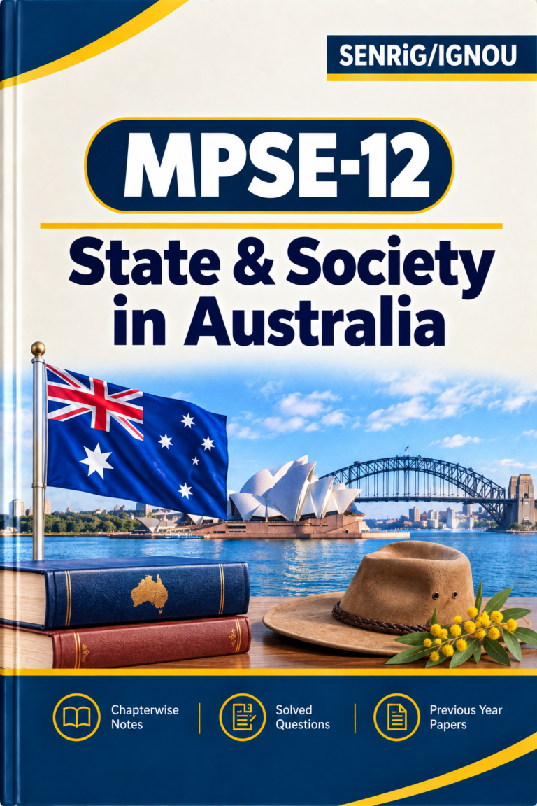 IGNOU MPSE-12 Help Book PDF Download In English At shop.senrig.in