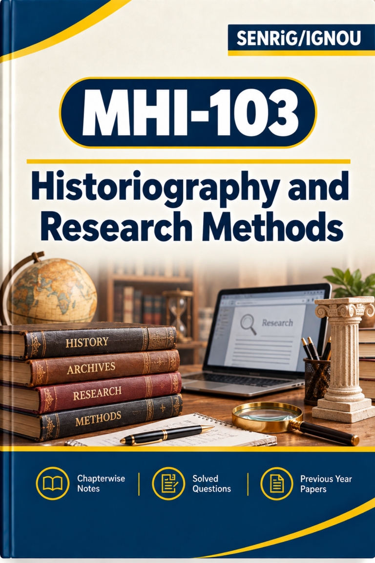 IGNOU MHI-103 Help Book In English At shop.senrig.in