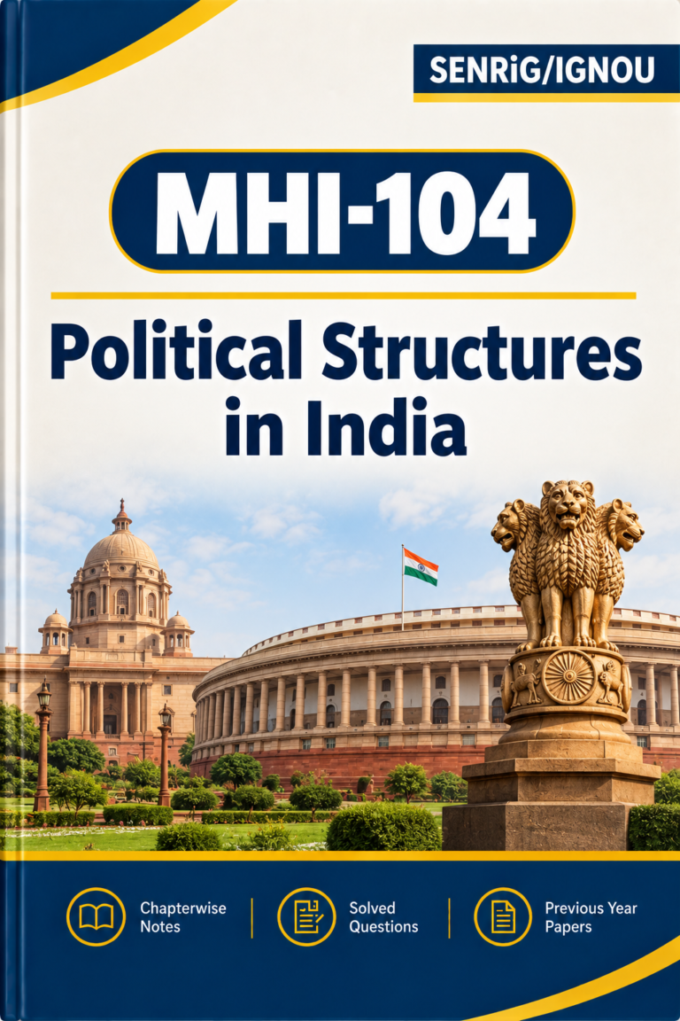 IGNOU MHI-104 Help Book PDF Download In English At shop.senrig.in