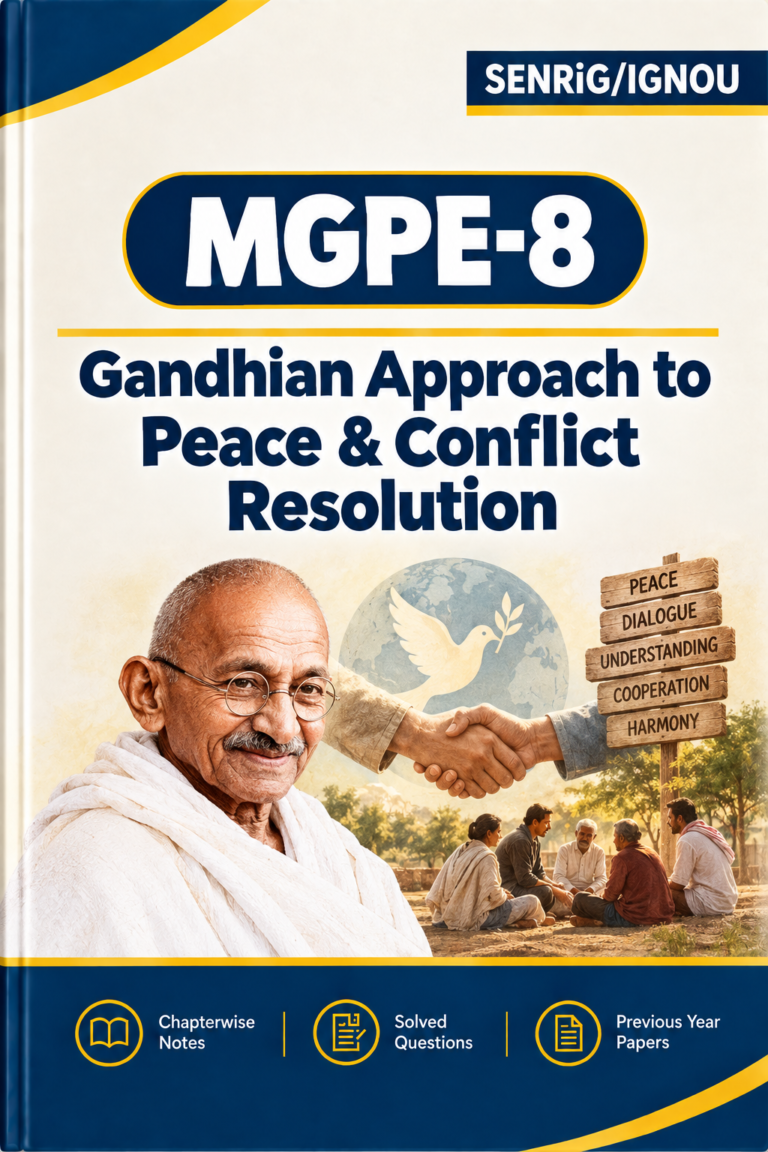IGNOU MGPE-8 Help Book PDF Download In English At shop.senrig.in