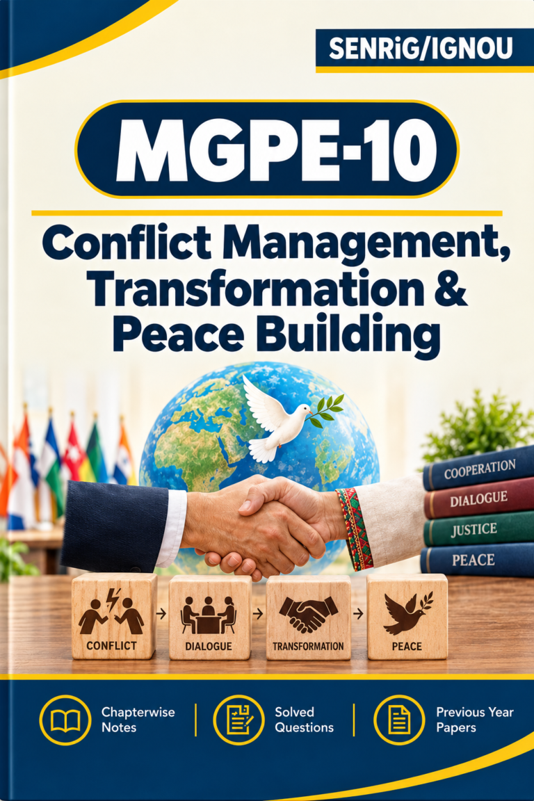 IGNOU MGPE-10 Help Book PDF Download In English At shop.senrig.in