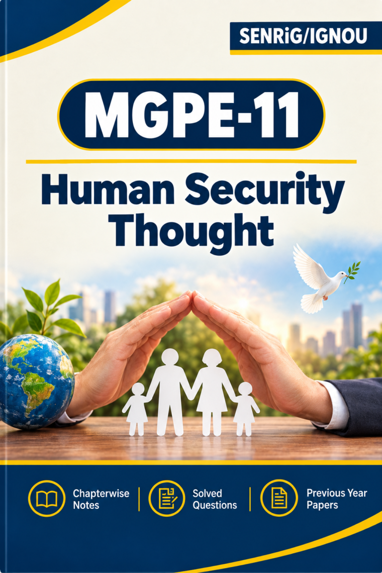 IGNOU MGPE-11 Help Book PDF Download In English At shop.senrig.in