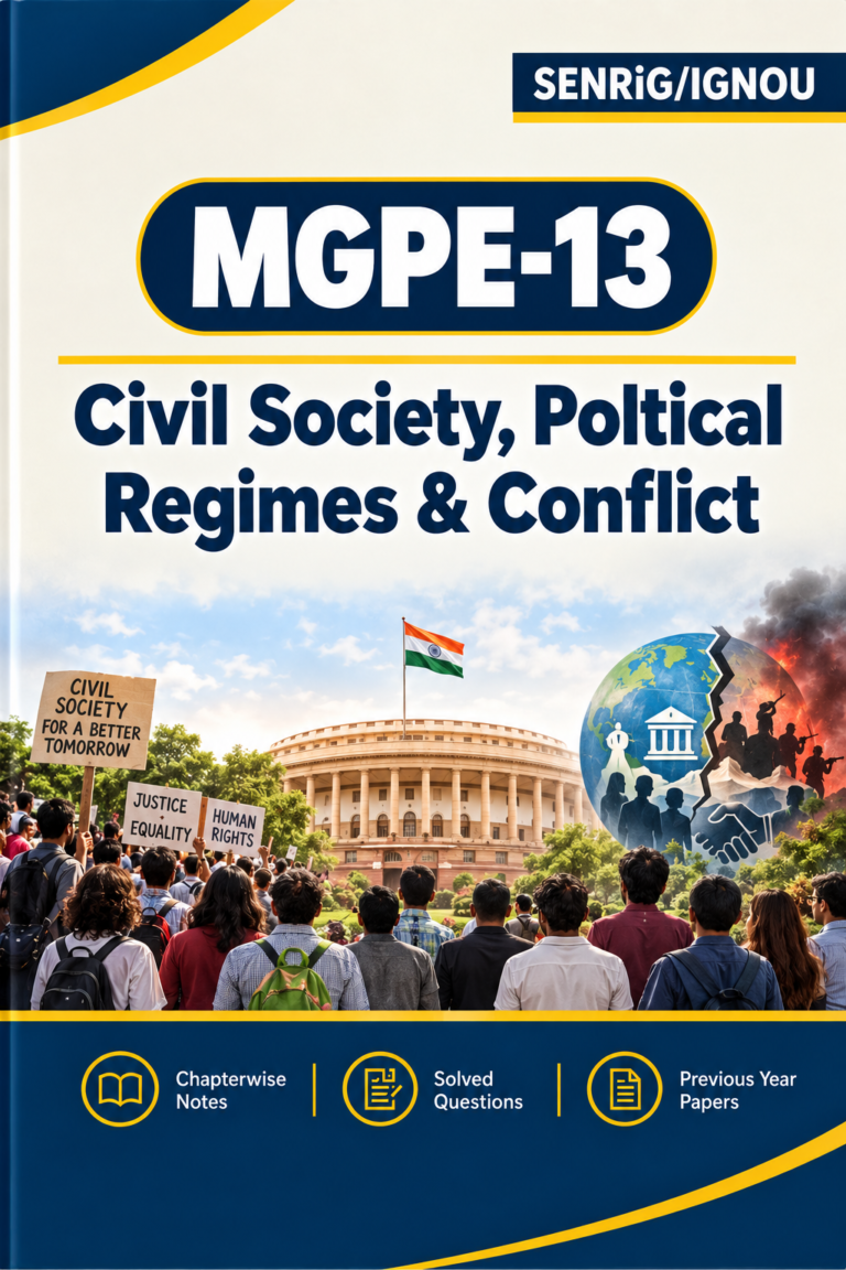 IGNOU MGPE-13 Help Book PDF Download In English At shop.senrig.in