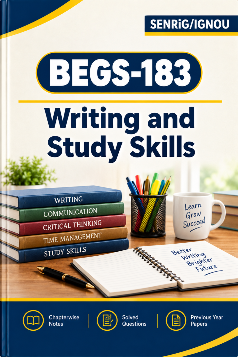 IGNOU BEGS-183 Help Book PDF Download In English At shop.senrig.in