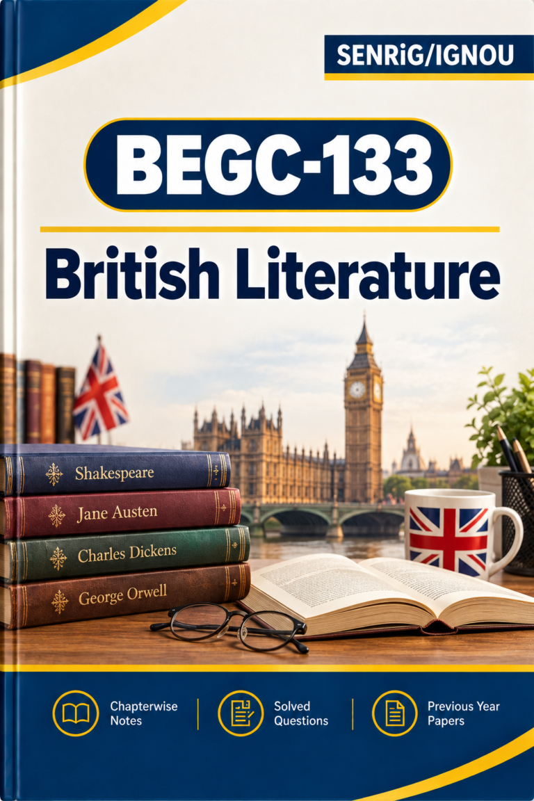 IGNOU BEGC-133 Help Book PDF Download In English At shop.senrig.in