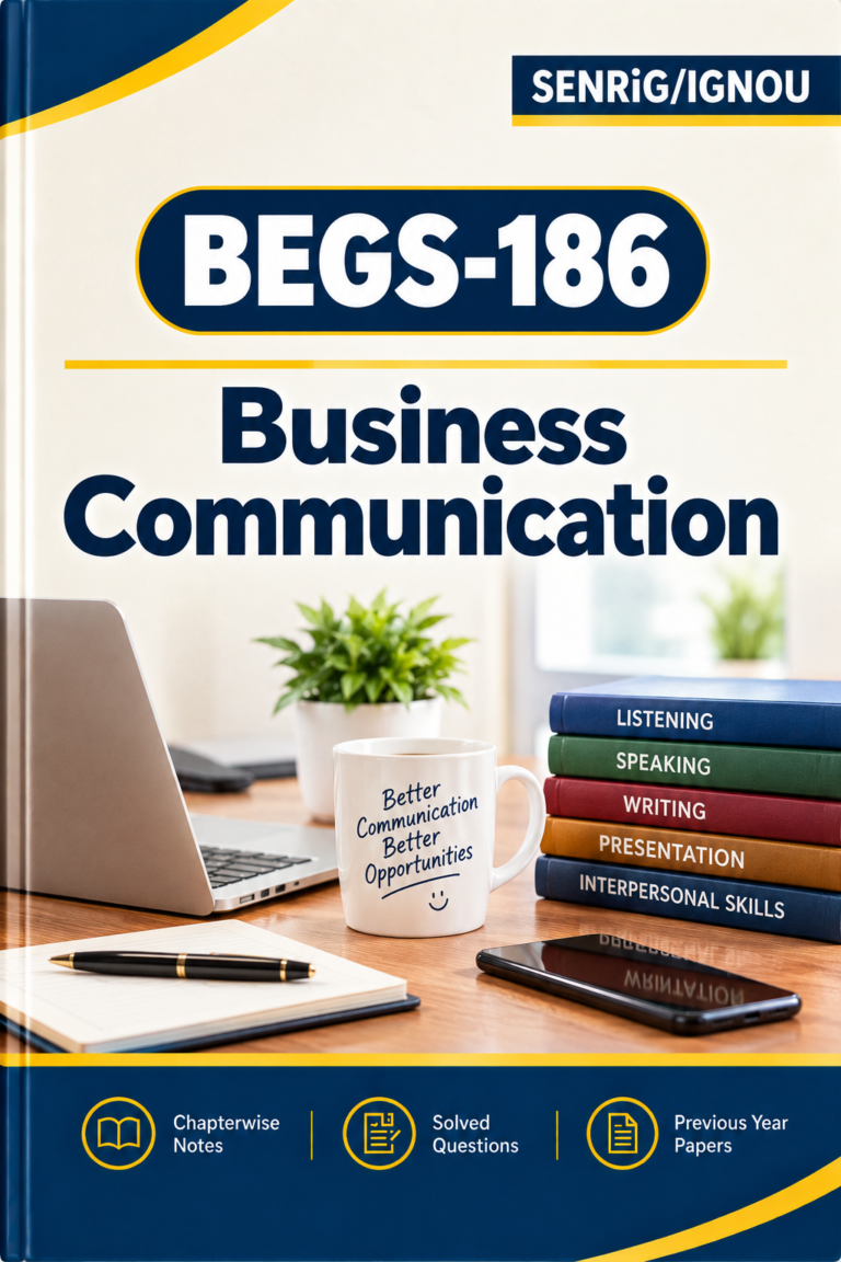IGNOU BEGS-186 Help Book PDF Download In English At shop.senrig.in