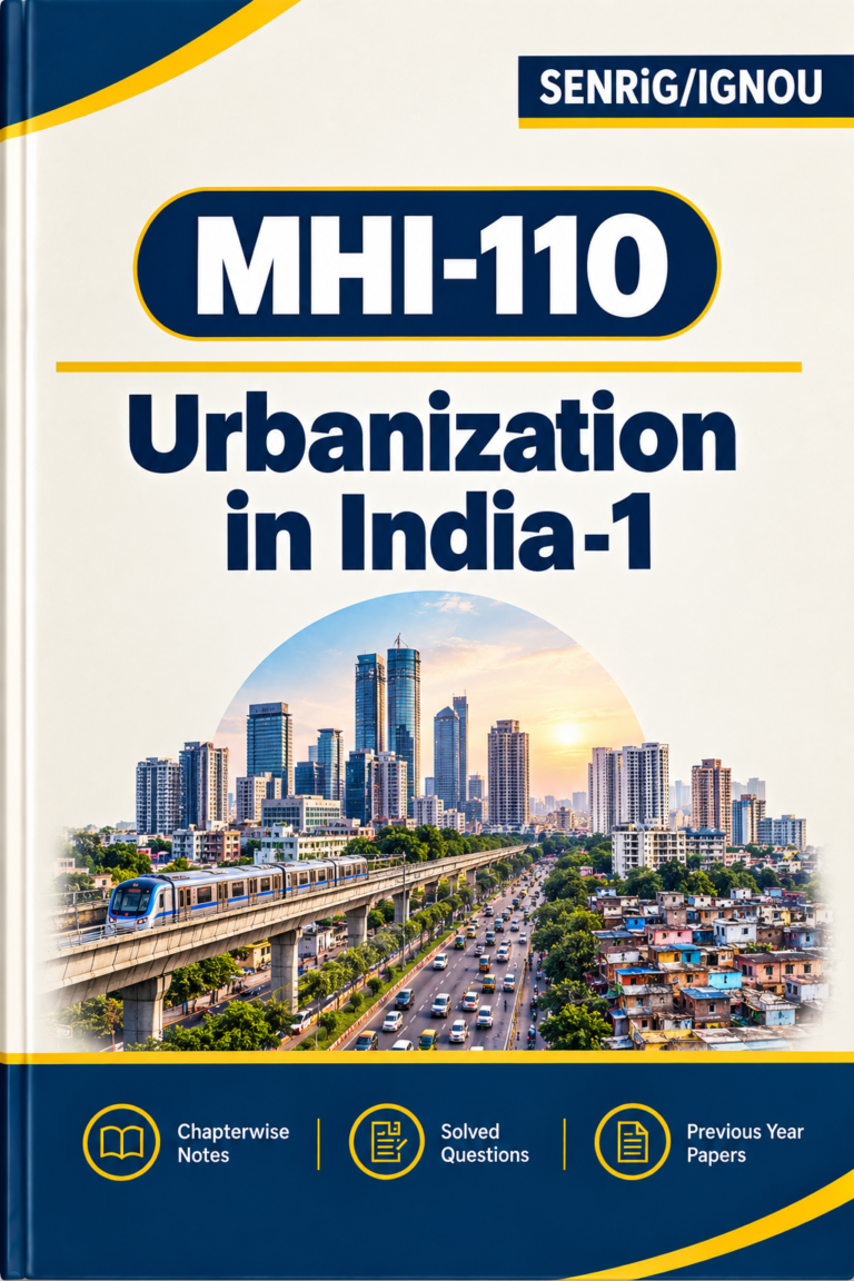 IGNOU MHI-110 Help Book In English At shop.senrig.in