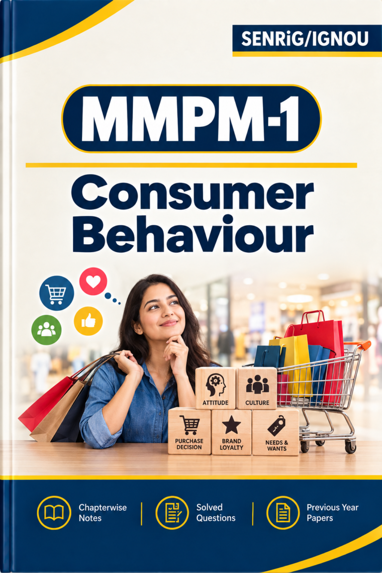 IGNOU MMPM-1 Help Book PDF Download In English At shop.senrig.in