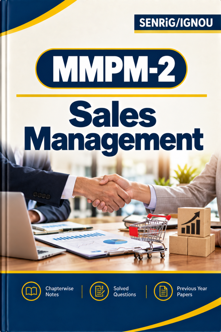 IGNOU MMPM-2 Help Book PDF Download In English At shop.senrig.in